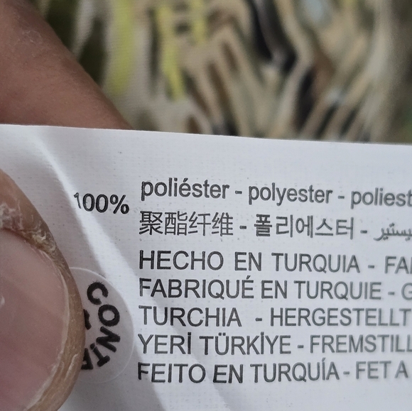 Zara Woman Blouse Sz S Tie Front Ruffles Sheer Flare Sleeves Tassel Flowy - Picture 7 of 11